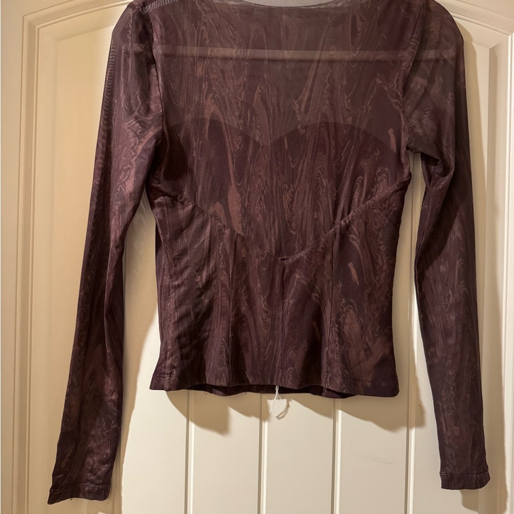 Louna Printed Mesh Top - Picture 5 of 5